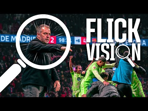 HANSI FLICK&#039;s BEST REACTIONS from the TOUCHLINE against ATLÉTICO MADRID | FC Barcelona