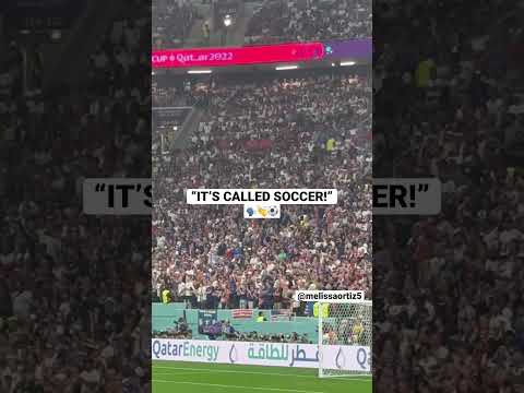 🇺🇸 fans chanting “it’s called soccer” at the England vs USA game! #fifaworldcup #qatar2022 #usmnt